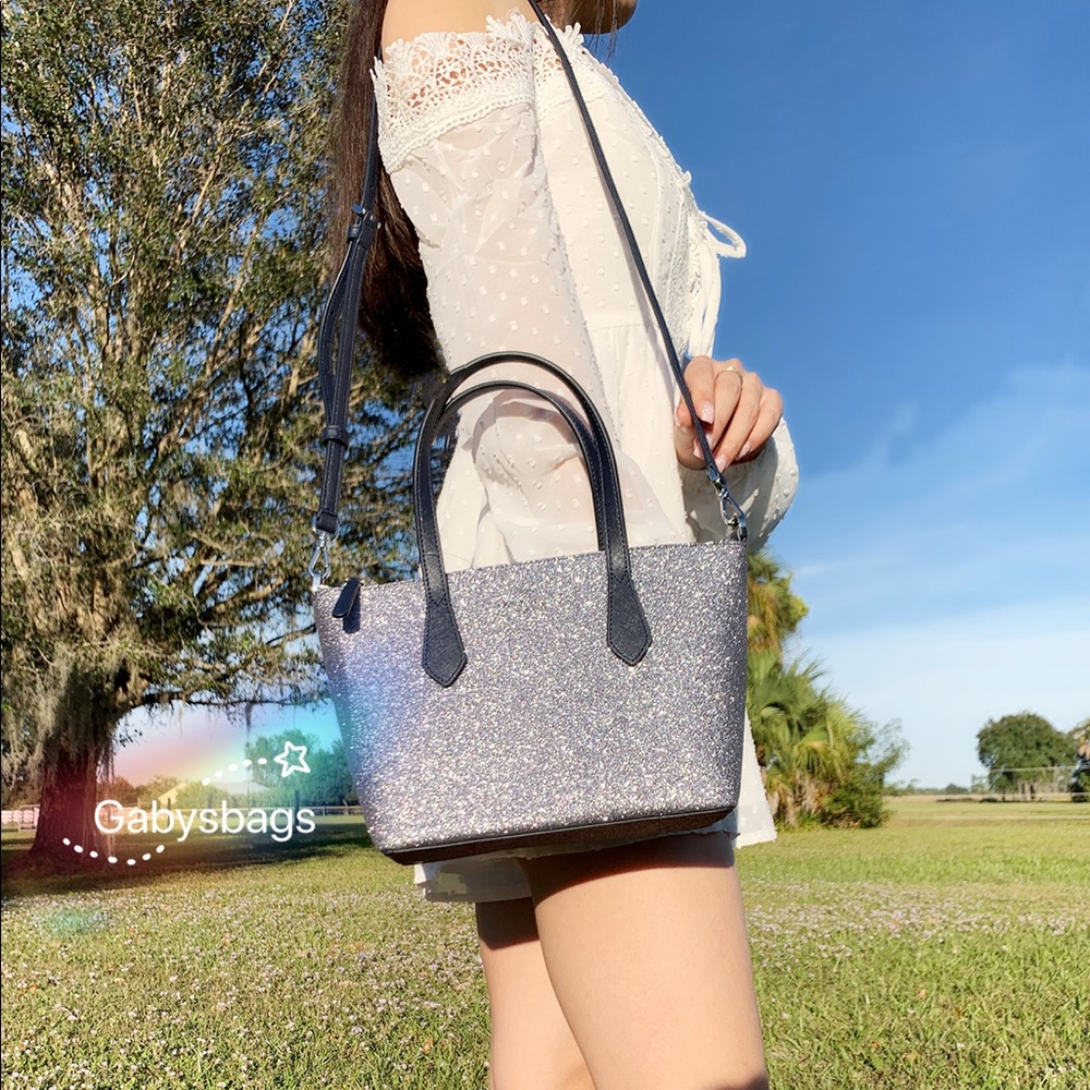 ‼️SALE‼️ NWT Kate Spade ♠️ Satchel Glitter - Picture 4 of 4